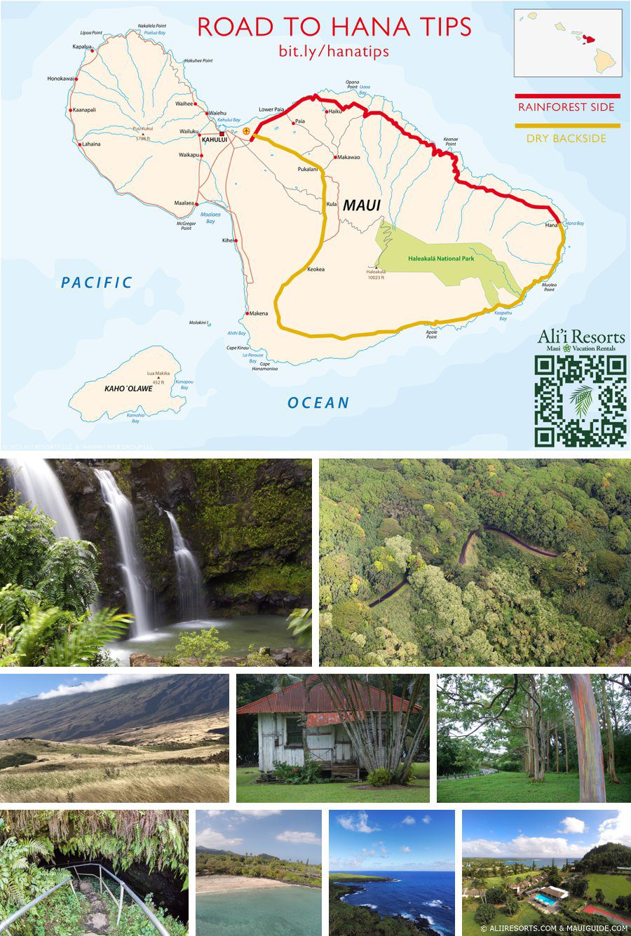 Road to Hana map